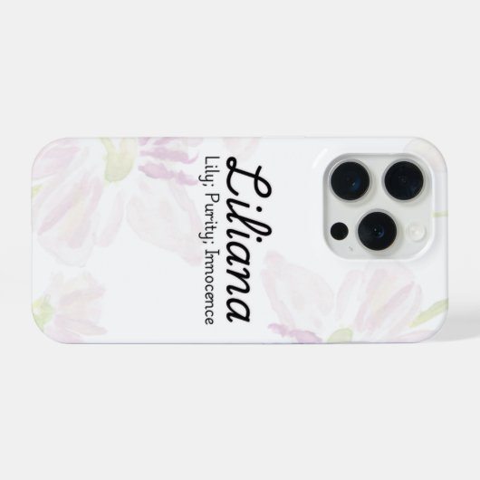 Personalised Liliana Phone Case iPhoneケース (裏面横)