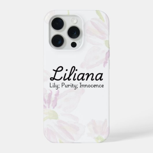 Personalised Liliana Phone Case iPhoneケース (裏面)