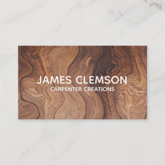 Personalised Moderrn Wooden Carpentry Construction 名刺