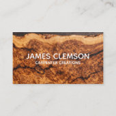 Personalised Moderrn Wooden Carpentry Construction 名刺 (正面)