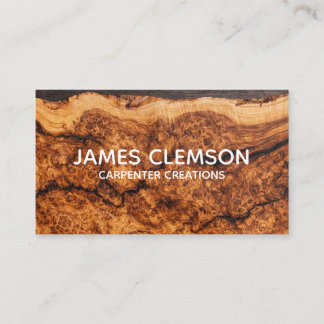 Personalised Moderrn Wooden Carpentry Construction 名刺