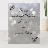 Personalised Mother Birthday カード (正面)