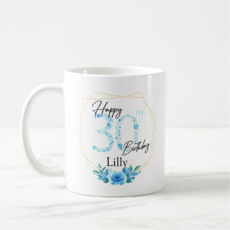 Personalised Mug Birthday Gift for Her With name  コーヒーマグカップ