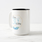Personalised Mug Birthday Gift for Her With name  ツートーンマグカップ (正面左)