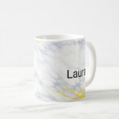 Personalised Mug Gold Veining Effect Custom Mug  コーヒーマグカップ (正面右)