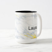 Personalised Mug Gold Veining Effect Custom Mug  ツートーンマグカップ (正面右)