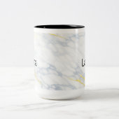 Personalised Mug Gold Veining Effect Custom Mug  ツートーンマグカップ (中央)