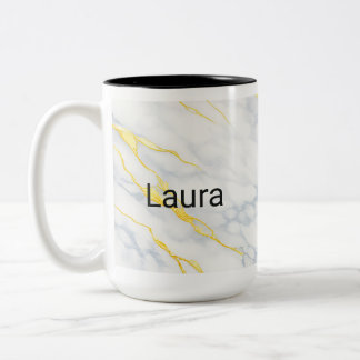 Personalised Mug Gold Veining Effect Custom Mug  ツートーンマグカップ