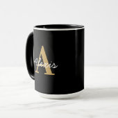 Personalised Mug | Initial and Name Mug | Custom  マグカップ (正面左)