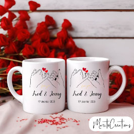 Personalised mug to celebrate Valentine's Day. コーヒーマグカップ