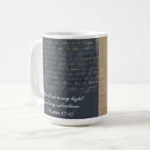 Personalised Mug - Vintage Script Design コーヒーマグカップ (正面左)