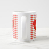 Personalised My Hartjie My Liefie Applique Heart ジャンボコーヒーマグカップ (裏面)