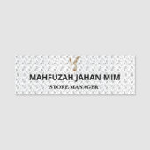 Personalised Name Badges | Engraved, Printed, Magn 名札 (正面)