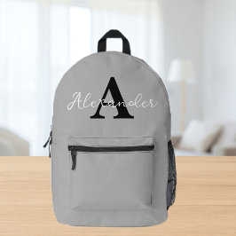 Personalised Name Initial Backpack プリントバックパック