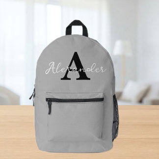 Personalised Name Initial Backpack プリントバックパック