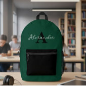 Personalised Name Initial Backpack for kids  プリントバックパック