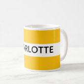 Personalised name mug コーヒーマグカップ (正面右)