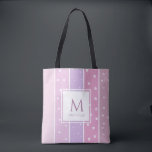 Personalised Name Pink bling cute tote bags トートバッグ<br><div class="desc">Personalised Name Pink bling Cute tote bag. This lovely design includes cute little stars,  butterflies,  flowers,  hearts etc. Add your name by clicking personalised section and mark it yours.</div>