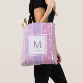 Personalised Name Pink bling cute tote bags トートバッグ (クローズアップ)