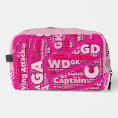 Personalised Netball Cosmetic Bag ドップキット (正面)