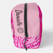 Personalised Netball Cosmetic Bag ドップキット (右)