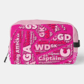 Personalised Netball Cosmetic Bag ドップキット (裏面)