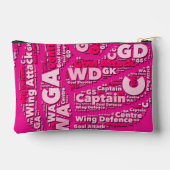 Personalised Netball Makeup Bag アクセサリーポーチ (裏面)