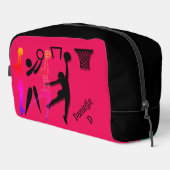 Personalised Netball Theme Toiletry Bag ドップキット (右コーナー)