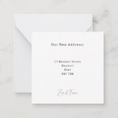 Personalised New House Announcement Card. ノートカード (裏面)