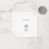 Personalised New House Announcement Card. ノートカード (正面/裏面インサイチュ)