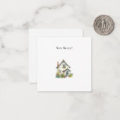 Personalised New House Announcement Card. ノートカード (正面/裏面インサイチュ)