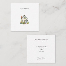 Personalised New House Announcement Card. ノートカード