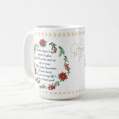 personalised New Year Mug for Mom – Double Message コーヒーマグカップ (正面左)