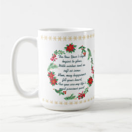 personalised New Year Mug for Mom – Double Message コーヒーマグカップ