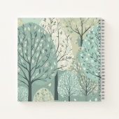 Personalised Notebook - Pastel Green Forest ノートブック (裏面)