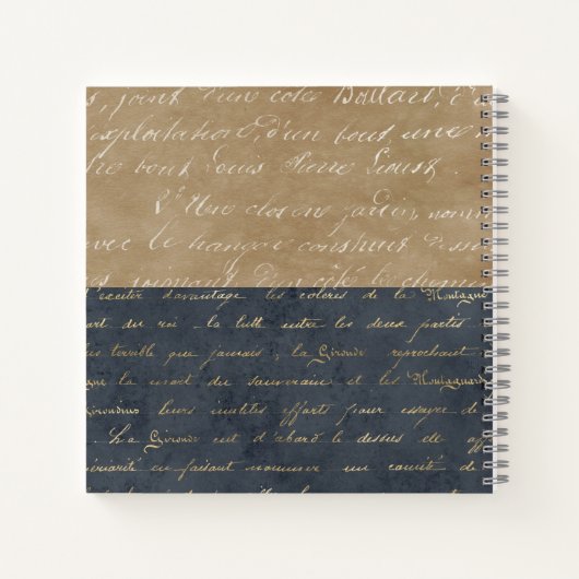 Personalised Notebook - Vintage Script Design ノートブック (裏面)