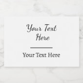 Personalised Organisation Labels, Design Your Own フードラベル (シングルラベル)