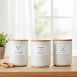 Personalised Organisation Labels, Design Your Own フードラベル