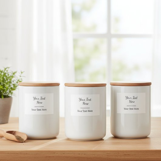 Personalised Organisation Labels, Design Your Own フードラベル