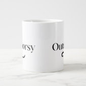 Personalised Outdoorsy Cute Custom Gift her name ジャンボコーヒーマグカップ (正面)