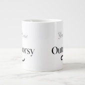 Personalised Outdoorsy Cute Custom Gift her name ジャンボコーヒーマグカップ (正面)
