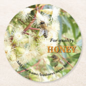PERSONALISED PAPER COATERS FOR BEEKEEPER APIARIST ラウンドペーパーコースター (正面)