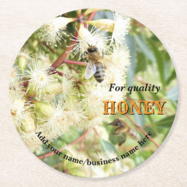 PERSONALISED PAPER COATERS FOR BEEKEEPER APIARIST ラウンドペーパーコースター