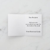 Personalised Penguin Christmas Card カード (内部)