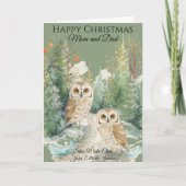 Personalised Photo Christmas Card for Parents カード (正面)