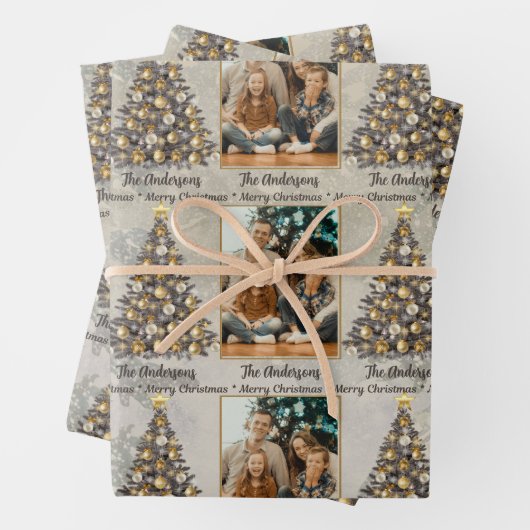 Personalised Photo Christmas Wrapping Paper ラッピングペーパーシート (インサイチュ)