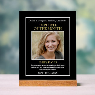 Personalised Photo - Employee Award アクリルサイン