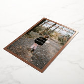 Personalised Photo Foil Mother's Day Card. 箔招待状 (回転した状態)