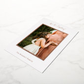 Personalised Photo Foil Pregnancy Announcement 箔招待状 (回転した状態)