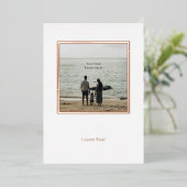 Personalised Photo Foil Valentine's Day Card. 箔招待状 (立ち正面)